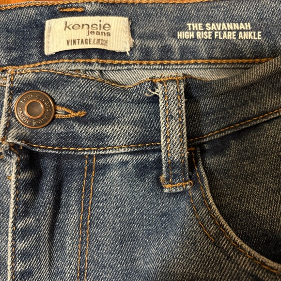 Kenzie Jeans Vintage Luxe Women’s Sz. 8/29 High Rise Flare Ankle EUC Savannah - Picture 2 of 7